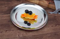 صواني تقديم استل استيل دائري من اواني ماس