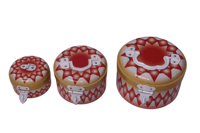 طقم مطابق غضار احمر تراثي