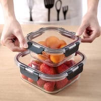 طقم علب حفظ الطعام المربعة