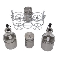 طقم زيت وخل،ملح وفلفل