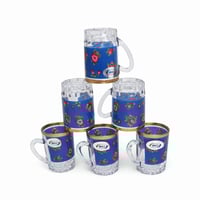 بيالات شالكي ابيض 6 قطع