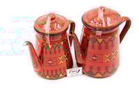 دلة عسيري دلة حمراء جميله تعطي رونق الابداع والجما...