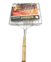 شبك شوي احترافي بيد خشب مبروم- متانة لا تضاهى