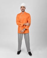 برتقالي + ابيض