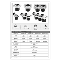 سبوت لايت جرم ابيض مع داخلي اسود لون الانارة أصفر...