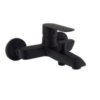 خلاط دش نحاس مع زنك مدور طقم اسود