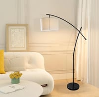 أباجورة أرضية مودرن سوداء بارتفاع 168 سم