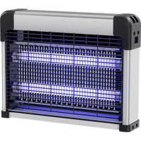 مصيدة ناموس كهربائي غطاء فضي مع اسود 2*10 واط