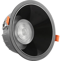 كشاف مانع التوهج اسود لون الانارة ابيض 14 سم