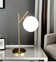 ابجورة مصباح طاولة تصميم حديث مودرن لون زيتي اضاءة...