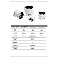 سبوت لايت جرم ابيض مع داخلي اسود لون الانارة أصفر...