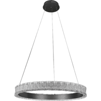 نجف مودرن فضي لون الانارة اصفر 60 واط قطر 80 سم