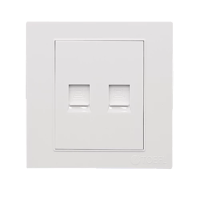 فيش كمبيوتر ثنائي لون ابيض ساده