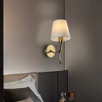 إضاءة لومي نيست جدارية و مودرن مفرد لون الشكل ذهبي...
