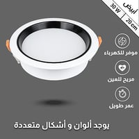 كشاف بنل مثلج مانع توهج 10 سم لون الانارة ابيض 12...