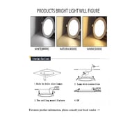 لمبة ليد بنل دفن سقف جبس مقاس 20 سم 18 واط الوان م...