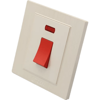 مفتاح مكيف مربع 45 امبير طقة حمراء لون لولي فاخر