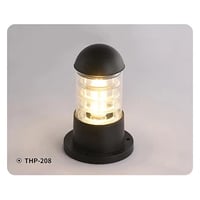 فانوس حديقة شكل اسود شفاف بتصميم عصري وحديث 23 سم...