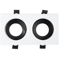 جرم كشاف مجوز بلس متحرك المينيوم ابيض مع اسود مانع...