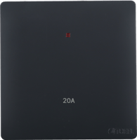 مفتاح سخان مربع 20 امبير لون أسود بيانو