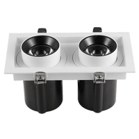 سبوت لايت جرم ابيض مع داخلي اسود لون الانارة أصفر...