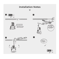 سبوت لايت جرم ابيض مع داخلي اسود لون الانارة أصفر...