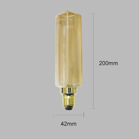 لمبة لون الانارة اصفر مستطيل ليد عسلي E27