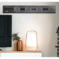 راس فيش مجرى ثلاثي دائري لون اسود حجري 13 امبير