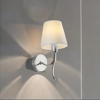 إضاءة لومي نيست جدارية مفرد مودرن شكل فضي وتصميم ج...