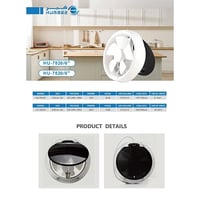 مروحة شفط دائري فتحة 8 بوصة 20 سم مقاس اطار (25*25...