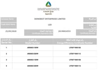 كشاف هناجر و مستودعات لون الانارة ابيض 200 واط