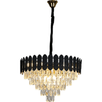 نجف مودرن اسود مع ذهبي E14*9L