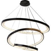 نجف مودرن اسود لون الانارة 3 اضاءات 400*600*800 12...