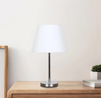 ابجورة مصباح طاولة مصنوعة من معدن قوي E27