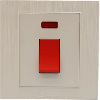 مفتاح مكيف مربع 45 امبير طقة حمراء لون لولي فاخر