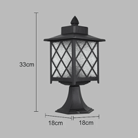 فانوس جلاسي غطاء لون اسود