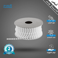 شريط زينة لون الانارة ابيض 288 شريحة كوب (COB) طول...
