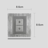 مفتاح شتر ستارة كهرباء 16 امبير لون فضي