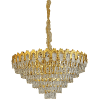 ثريا مودرن غطاء لون ذهبي E14*16L قطر 80 سم