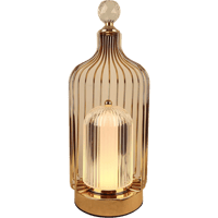 ابجورة مودرن ذهبي لون الانارة 3 اضاءات