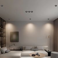 كشاف دفن لون شمسي كريمي جرم اسود 14 سم مانع للتوهج...