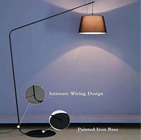 مصباح أرضي مودرن أسود بارتفاع 180 سم