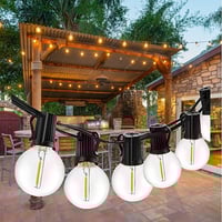 إضاءة عقد اسود مع لمباتها E12 طول 30 متر و عدد 100...