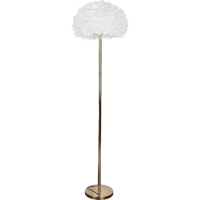 ابجورة طويله و إضاءة ارضية مودرن شكل ريش ناعم لون...