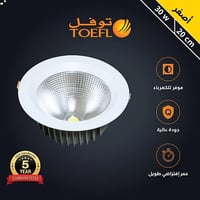 داون لايت كشاف دفن لون الاضاءة اصفر 20 سم 30 واط