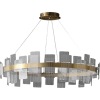 نجف مودرن زيتي مع 3اضاءات 42 واط قطر 80 سم