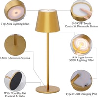 اباجورة بطارية بدون أسلاك زيتي مع 3اضاءات تعمل بال...