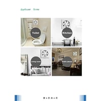 مروحة شفط مربع 8 بوصة مقاس الدفن (25*25) سم تصميم...