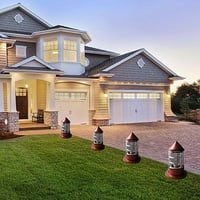 فانوس حديقة 23 سم نحاسي