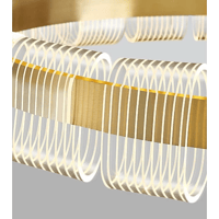 نجف مودرن زيتي مع 3 اضاءات 42 واط قطر 80 سم